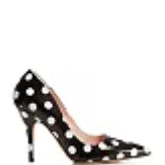 Kate Spade ♠️ Licorice Polka Dot Pointed Toe High-Heel Pumps - Size 9 - Picture 2 of 2
